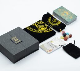 Gold & Turqoice Foil Tarot Card -  Gift Set