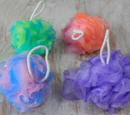 Pretty Variegated  Scrunchies 4 asst (display tube) - 40gm