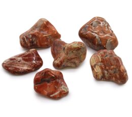 Bag of 6 Large African Tumble Stones - Light Jasper - Brecciated
