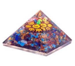 Orgonite Pyramid - Om Chakra - 70 mm