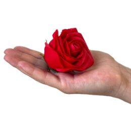 Soap Flower Gift Bouquet - 9 Red Roses - Square