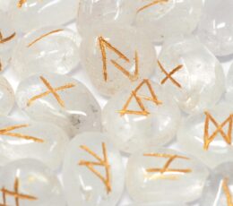 Indian Runes in Pouch - Crystal