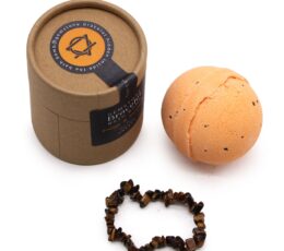 Tiger Eye Gem Bracelet Bath Bomb