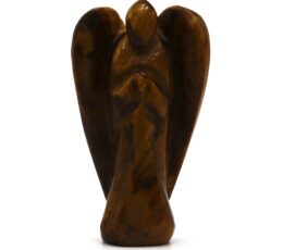 Hand Carved Gemstone Angel - Tiger Eye