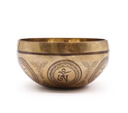 Tibetan Healing Engraved Bowl - 16cm - Bodhi Tree Buddha