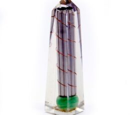 Orgonite Obelisk Power Point Green Aventurine - 110x30 mm