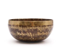 Tibetan Healing Engraved Bowl - 16cm - Mantra