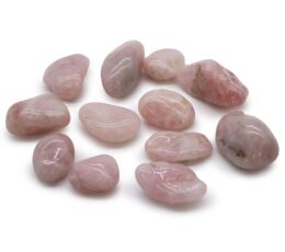 Bag of 12 Medium African Tumble Stones - Rose Quartz