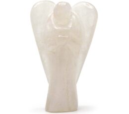 Hand Carved Gemstone Angel - Rock Quartz