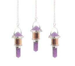The Violet Engine- Combo Piece Copper Pendulum -  Amethyst