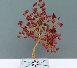 Red Jasper Gemstone Tree - 160 Stones