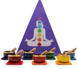 Chakra Pyramid Singing Bowl Gift Set
