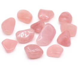 Pack of 18 XL Tumble Stones - Rose Quartz Grade P