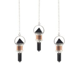 The Night Watcher- Combo Piece Copper Pendulum -  Obsidian