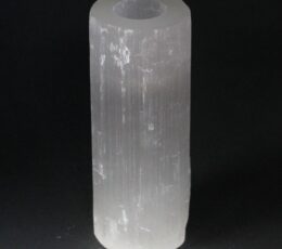 Selenite Cylinder Candle Holder - 20 cm
