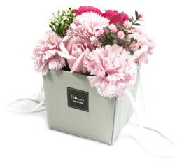 Soap Flower Bouqet - Pink Rose & Carnation