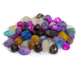 Bulk Treated Mixed Agate - 1kg (aprox. 70 stones) - 7 colours
