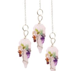 Magic Pendulum - Seven Chakra - Rose Quartz