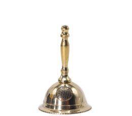 Small Altar Brass Bell - Flower of Life