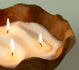 Fragranced Candle Sand - Taupe Orange - Cobalt - 300g