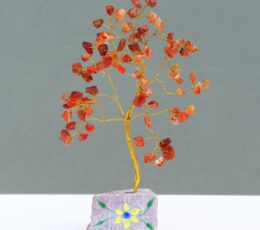 Carnelian Gemstone Tree - 80 Stones