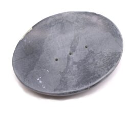Grey Soapstone Soap Dish 10x12cm- Classic Oval