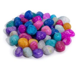 Bulk Treated Mixed Crackle Quatz- 1kg (aprox. 70 stones)