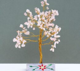Rose Quartz Gemstone Tree - 160 Stones