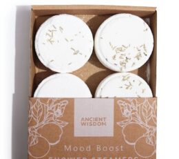 Zen Shower Steamers - Therapy Wellness Quartet - Mood Boost (White)