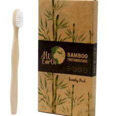 Family Pack Bamboo Toothbrush (2xAdult and 2xChildren)