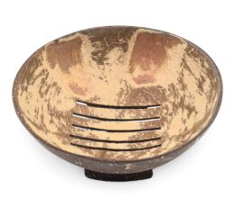 Natural Coconut Soap Dish - Round - 11cm