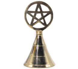 Altar Brass Bell - Pentagram
