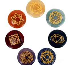 Small Stones Chakra Set (Rounded shape)