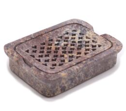 Soapstone Soap Dish & Drainer 11x8cm- Classic Square