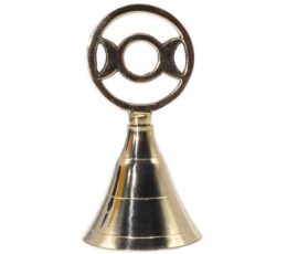 Altar Brass Bell - Three Moon