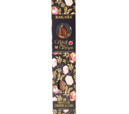 Banjara Cristal Gemas Incense Sticks - Tiger's Eye Cinnamon & Clove