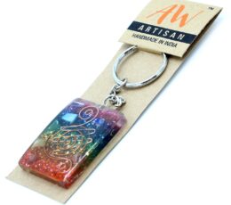 Orgonite Power Keyring - Home Protect Copper and Chakra