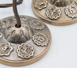 Premium Brass Tibetan Tingsha - Seven Chakra - approx 7cm (255gm)