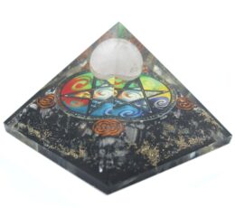 Orgonite Pyramid - Midnight Pentagon - 70mm