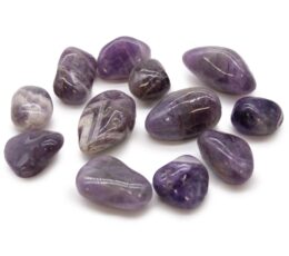 Bag of 12 Medium African Tumble Stones - Amethyst