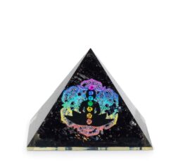 Small Organite Pryamids 5.5x4.5cm - Chakra Buddha - Black Tormaline Chips
