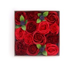 Square Box - Classic Red Roses