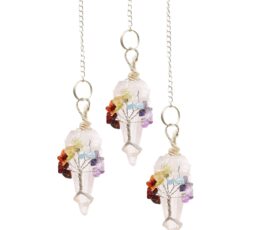 Magic Pendulum - Seven Chakra - Rock Quartz