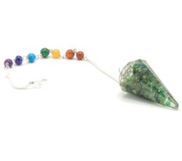 Orgonite Power Chakra Pendulum - Green Aventurine