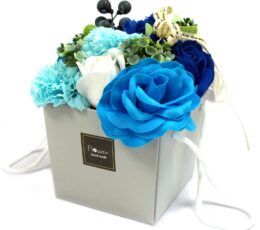 Soap Flower Bouqet - Blue Wedding