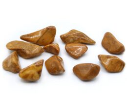 Pack of 24 L Tumble Stones - Yellow Jasper