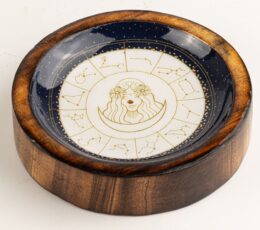 Stars Sign Mini Bowl & Incense Stick Holder - Virgo