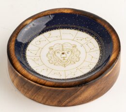 Stars Sign Mini Bowl & Incense Stick Holder - Leo