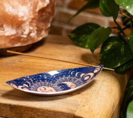 Enamel Incense Bowl - Aluminum - Pink Sun & Moon